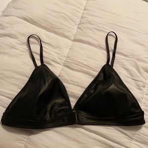 Forever 21 Leather Bralette